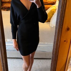 Gianni Bini Black Long Sleeve Dress